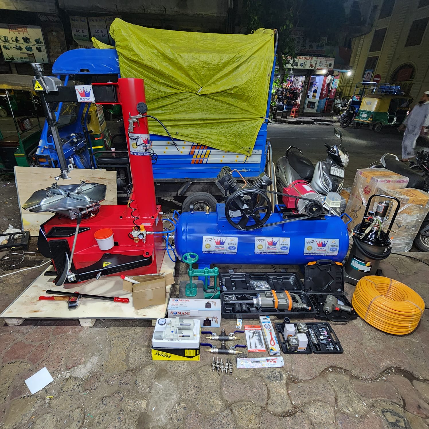 Actual Royal Machinery garage & puncher combo ready for dispatch