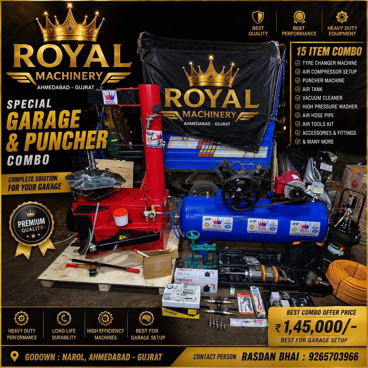 Royal Machinery Special Garage & Puncher Combo — 15 items